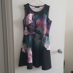 Abstract floral dress